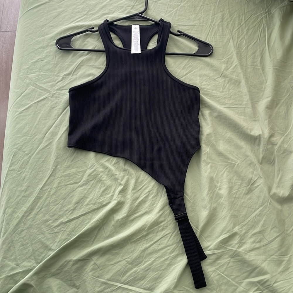 Black Alosoft Ribbed Revelation Tank size Small - Picture 5 of 7